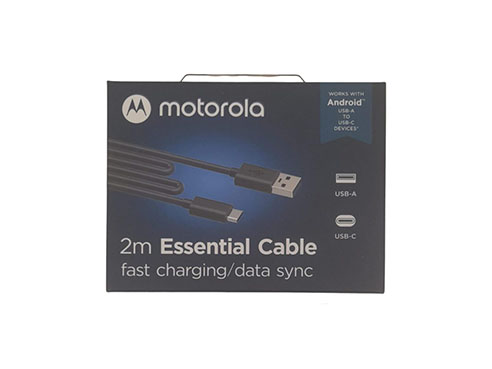 Cable Motorola USB a Tipoc C, 2M c/caja