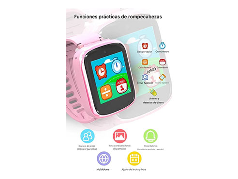 Smart Watch W22 Niños Reloj Inteligente Camara Juegos Sumergible Dibujos Sp