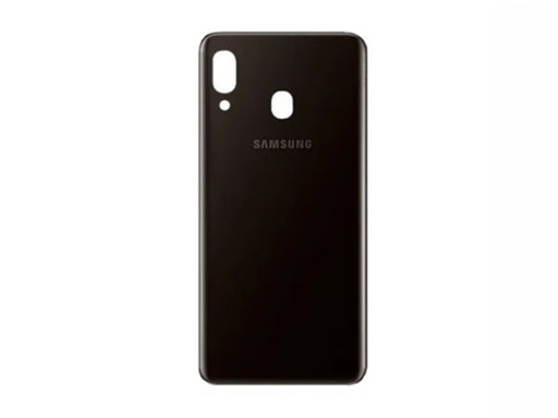 Tapa Bateria Trasera Samsung A20 / A30 Negro