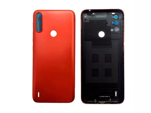 Tapa Bateria Motorola Moto E7i Power Naranja