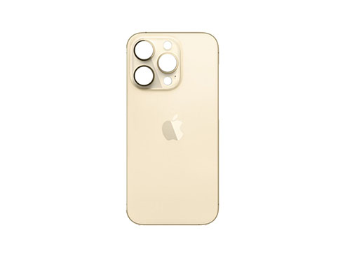 Tapa Bateria Trasera iPhone 14 PRO MAX Dorado Big Hole