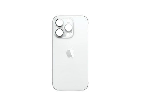 Tapa Bateria Trasera iPhone 14 PRO MAX Silver Big Hole