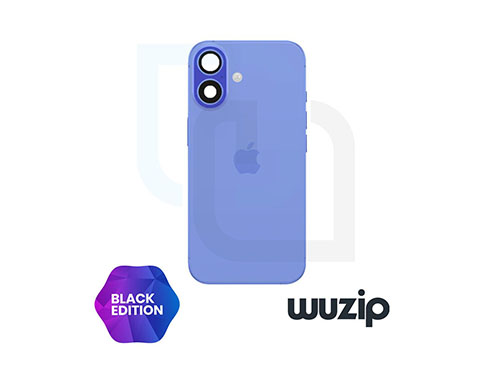 Tapa Bateria Trasera iPhone 16 Azul C/lentes de camaras