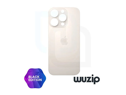 Tapa Bateria Trasera iPhone 16 Pro Big Hole Dorado