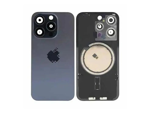 Tapa Bateria Trasera iPhone 15 Pro Azul C/lentes de camaras