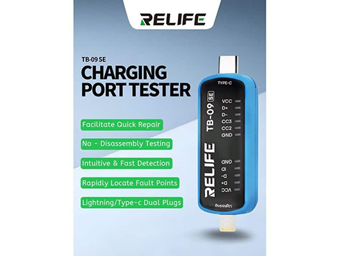 DOCK TEST Relife TB-09 SE Tester puerto de carga
