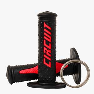 PUÑO ELECTRA RACING NEGRO/ROJO (JGO) CIRCUIT [CIR221]