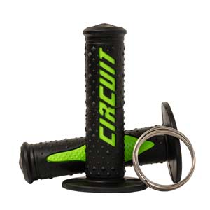 PUÑO ELECTRA RACING NEGRO/VERDE (JGO) CIRCUIT [CIR223]