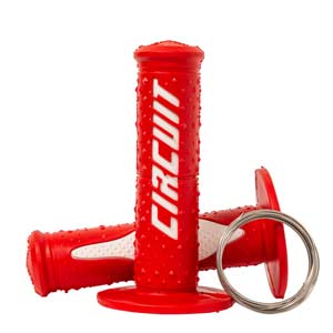 PUÑO ELECTRA RACING ROJO/BLANCO (JGO) CIRCUIT [CIR228]