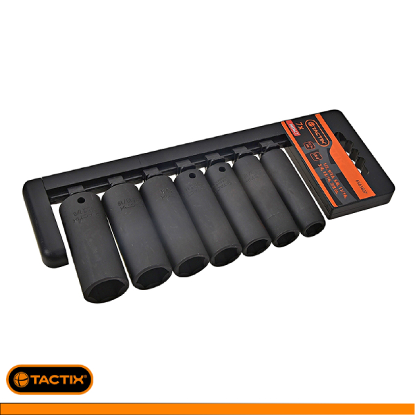 363807-Juego de 7 Vasos de Impacto Profundo (1/2 Pulg)