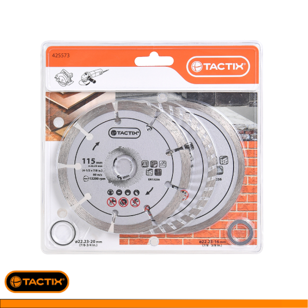 425573-3 Hojas de Diamante 115MM (4-1/2 Pulg.)