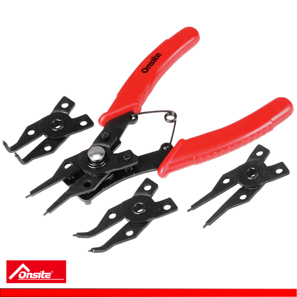 701024-Juego 4 Alicates para Anillos de Seguridad 150MM (6 Pulg)