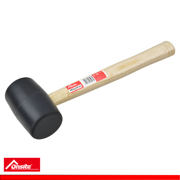 706813-Mazo de Goma/Mango de Madera 450GR (16 Oz)