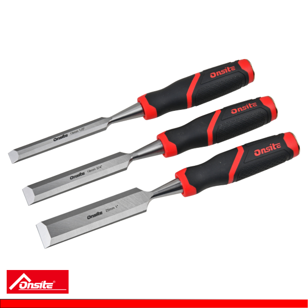 707006-Juego 3 Piezas Cincel para Madera
