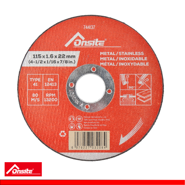 744137-Disco de Corte SS/INOX - 115×1.6×22.2MM