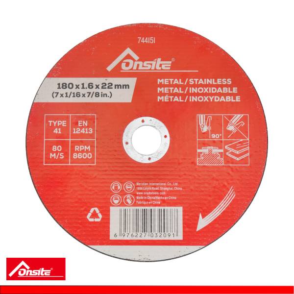 744151-Disco de Corte SS/INOX 180×1.6×22.2MM