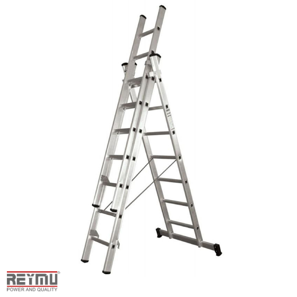 R302-Escalera Extensible Tijera 8+8+8 Escalones