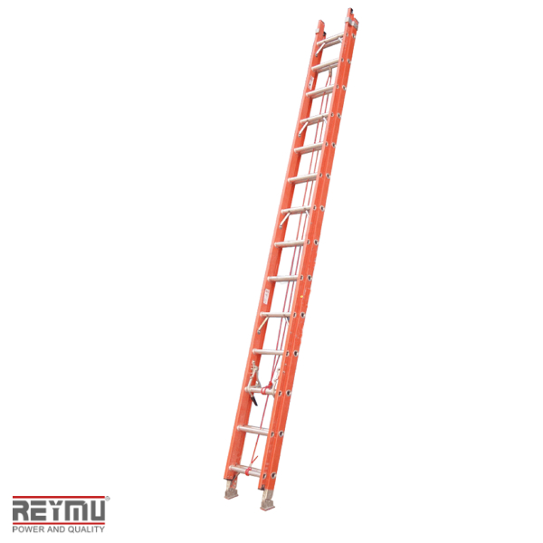 R331-Escalera Dieléctrica Extensible 8 Escalones + Apoya Poste