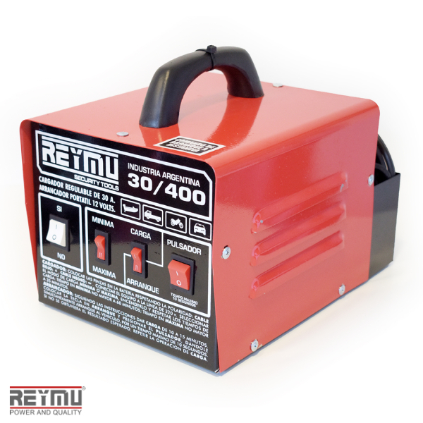 R474-Cargador Arrancador de Baterías 30/400 Portátil