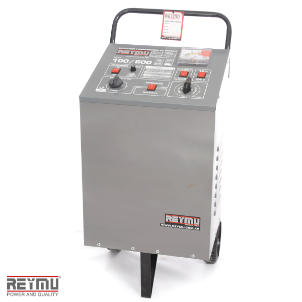 R478-Cargador Arrancador de Baterías 100/600 C/Carro