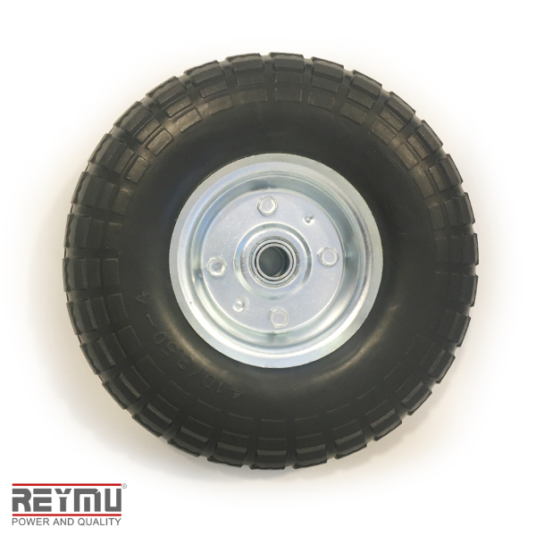 RM5503-Rueda Neumática Maciza 250X3,5-4. Diámetro Interno 19mm. (Llanta de